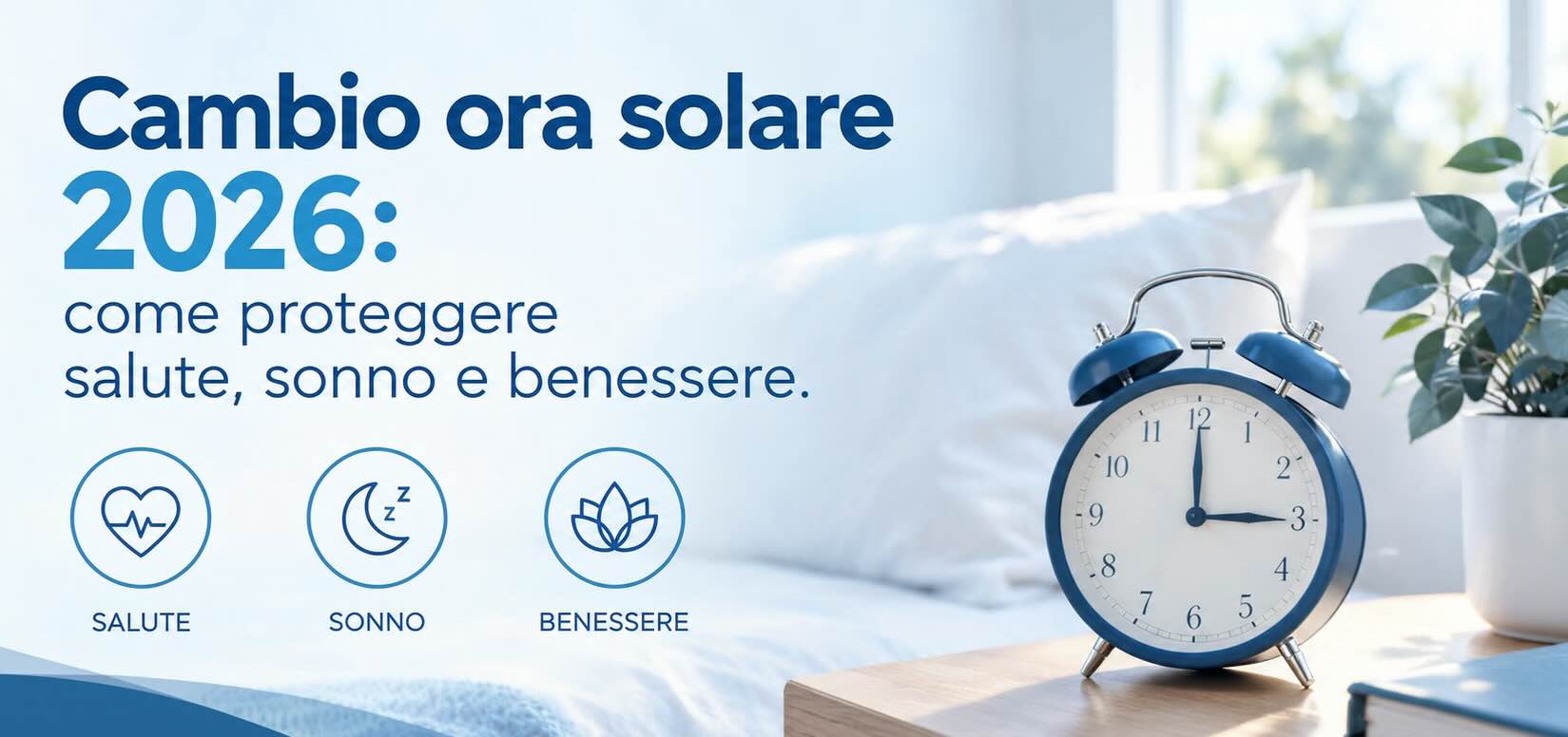 Cambio ora solare 2026: come proteggere salute, sonno e benessere